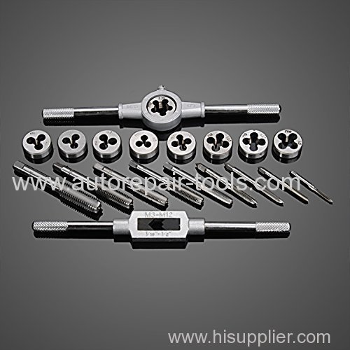 20pcs M3-M12 Tap and Die Set
