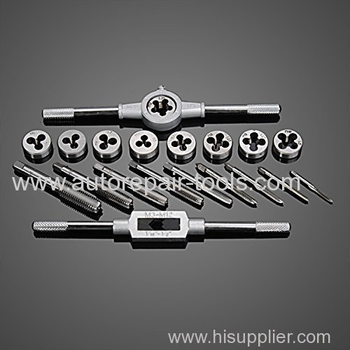 20pcs M3-M12 Tap and Die Set