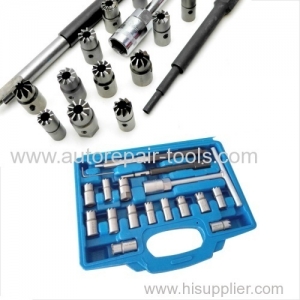17pcs Diesel Injector Seat Cutter Set Universal Tool Kit