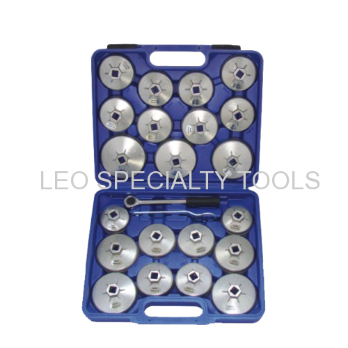 23pcs Cap Type Oil Filter Wrench Socket Removal Tool
