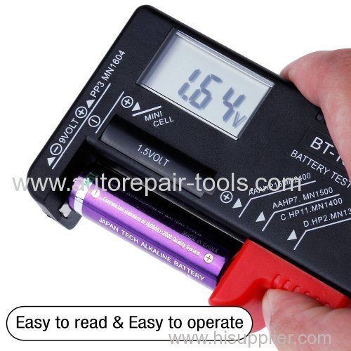 Digital Battery Tester for AA AAA C D 9V 1.5V