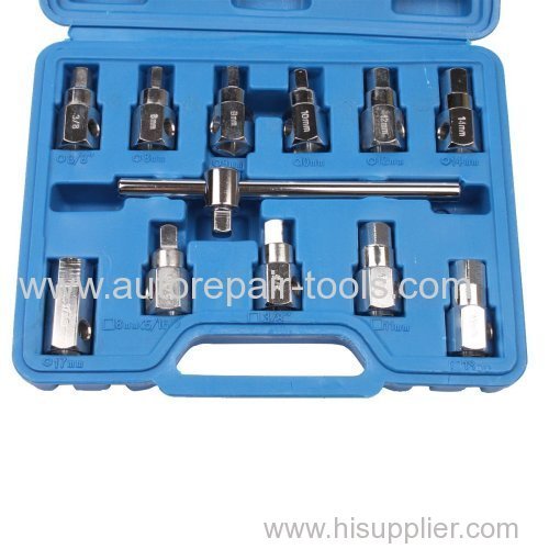 12pcs Oil Drain Plug Key Set