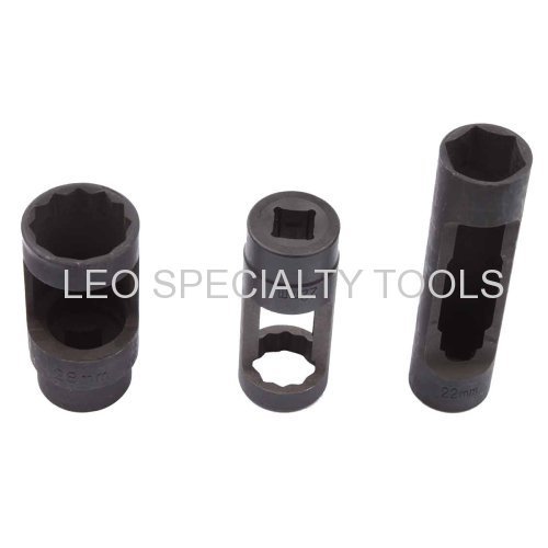 3 pcs Diesel Oxygen Sensor Socket Set for Fuel Injectors