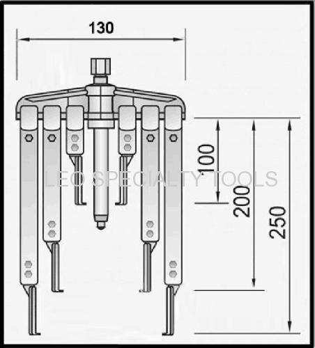 8pcs Universal Bearing Puller Set