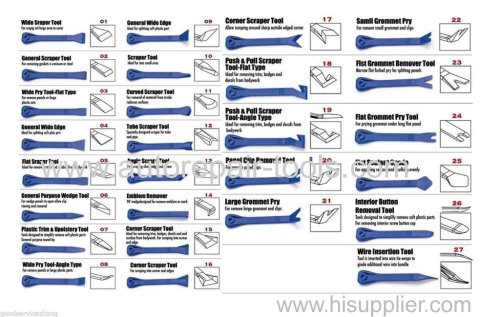 27 Pcs Trim Panel And Scraper tools