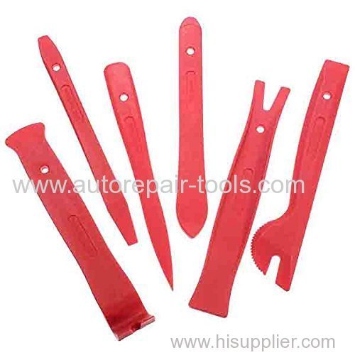 6pcs Auto Door Trim Panel Molding Clip Removal Pry Tools