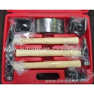 7 PIECE HEAVY DUTY HAMMER & DOLLY AUTO BODY REPAIR KIT