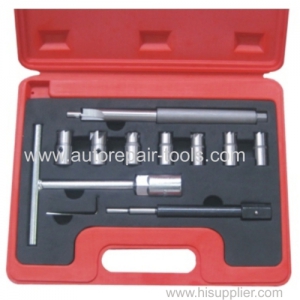 10pcs Laser Diesel Engine Injector Seat Clear Repair Tool Set