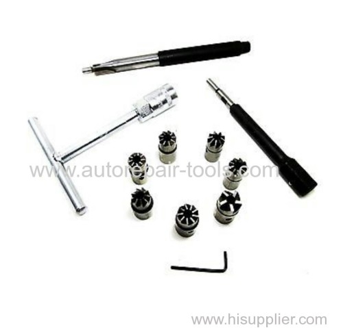 10pcs Laser Diesel Engine Injector Seat Clear Repair Tool Set