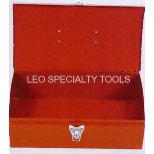 Refinement Portable Steel Flat-Top Tool Box Red