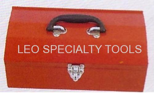 Refinement Portable Steel Flat-Top Tool Box Red