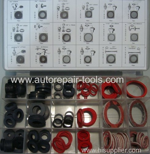 141 PC Sealing Fiber Washer Assortment